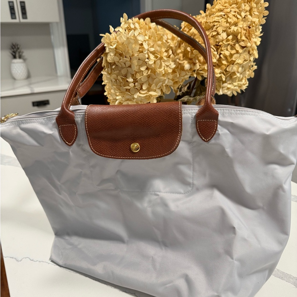 Longchamp large nylon tote bag